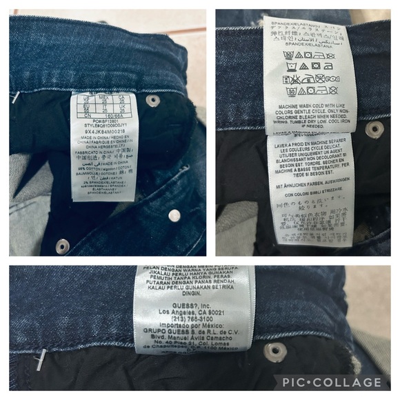 NWT GUESS Monet Cuff, Mid-Rise, Distressed Denim Jean Shorts 25 - Picture 5 of 10